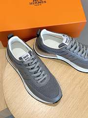 Hermes Bounce Sneaker Grey and White - 5