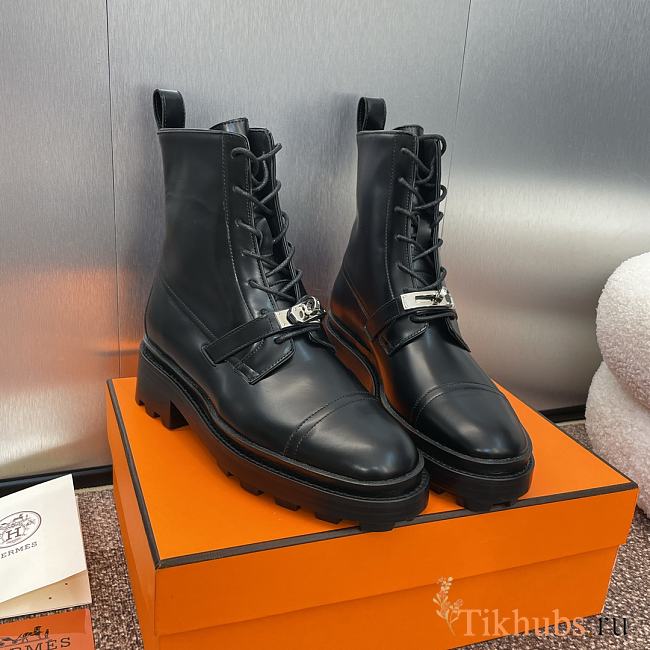 Hermes Funk Ankle Black Boot - 1