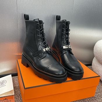 Hermes Funk Ankle Black Boot