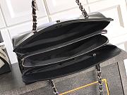 Chanel Patent Leather Tote Black 33x32x12.5cm - 4