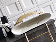 Chanel Deauville Tote Raffia White 36x18x11.5cm - 6
