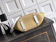 Chanel Deauville Tote Raffia White 36x18x11.5cm - 5