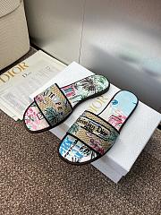 Dior Souvenir Dway Slide Natural Raffia - 2