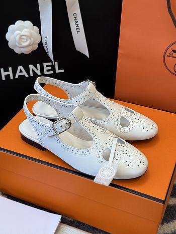 Hermes Kim Slingback White