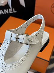 Hermes Kim Slingback White - 3