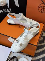 Hermes Kim Slingback White - 2
