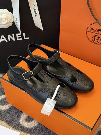 Hermes Kim Slingback Black
