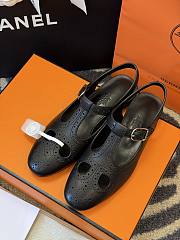 Hermes Kim Slingback Black - 3