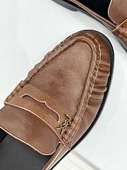 YSL Le Brown Loafer Mules - 5