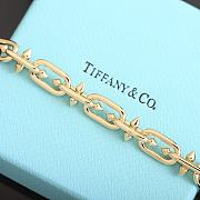 Tiffany Co Clasp Bracelet Gold with Diamonds - 4