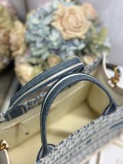 Dior Dioramour Medium Book Tote Chambray 36cm - 3