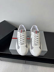 Prada America's Cup Soft Rubber And Bike Fabric Sneakers White - 5