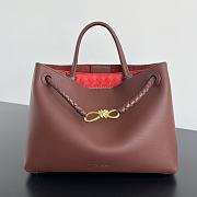 Bottega Veneta Medium Andiamo Redstone Wine 32.5x24x12cm - 1