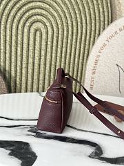 Loro Piana L19 Bag Red Wine Gold 19x11x6.5cm - 4