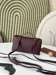 Loro Piana L19 Bag Red Wine Gold 19x11x6.5cm - 3