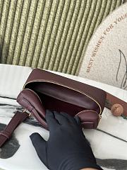 Loro Piana L19 Bag Red Wine Gold 19x11x6.5cm - 2