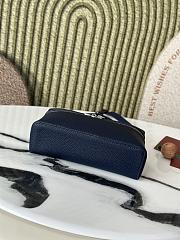 Loro Piana L19 Bag Navy Blue Silver 19x11x6.5cm - 5