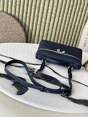 Loro Piana L19 Bag Navy Blue Silver 19x11x6.5cm - 4