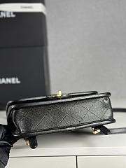 Chanel Backpack Caviar Gold Black 19.5x22x7cm - 4