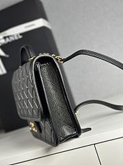 Chanel Backpack Caviar Gold Black 19.5x22x7cm - 3