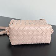 Bottega Veneta Small Avenue Loop Pink Crossbody Bag 19x12x9cm - 5
