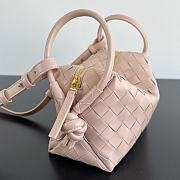 Bottega Veneta Small Avenue Loop Pink Crossbody Bag 19x12x9cm - 3