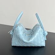 Bottega Veneta Small Avenue Loop Blue Crossbody Bag 19x12x9cm - 1