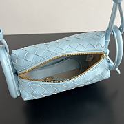 Bottega Veneta Small Avenue Loop Blue Crossbody Bag 19x12x9cm - 3