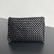 Bottega Veneta Woven Leather Black Clutch 20x15x5cm - 5