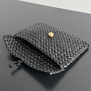 Bottega Veneta Woven Leather Black Clutch 20x15x5cm - 3
