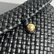 Bottega Veneta Woven Leather Black Clutch 20x15x5cm - 2