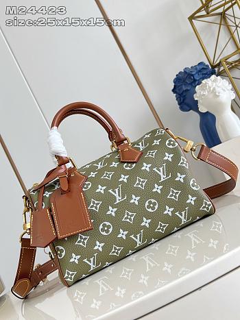 Louis Vuitton LV Speedy P9 Bandoulière 25 Dark Green 25x15x15cm