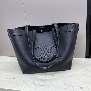 Celine Medium Cabas Cuir Triomphe Black 54x29.5x15cm