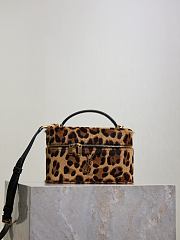 YSL Vanity Bag in Leopard-Print Calf Hair 18x11x6cm - 1