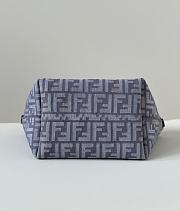 Fendi Small Roll Blue Denim FF Reversible 23x19.5x15cm - 3