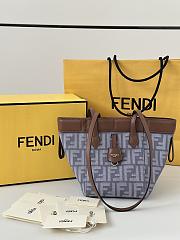 Fendi Origami Mini Blue Denim Bag 15x15x18.5cm - 1