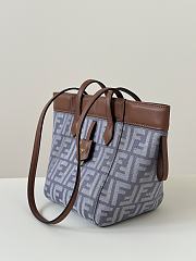 Fendi Origami Mini Blue Denim Bag 15x15x18.5cm - 3