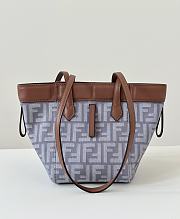 Fendi Origami Mini Blue Denim Bag 15x15x18.5cm - 4