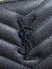 YSL Small Envelope Black Wallet 10.5x8.5x2.5cm - 4