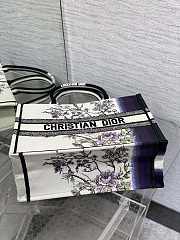 Dior Medium Book Tote Multicolor Pivoine 36x27.5x16.5cm - 3