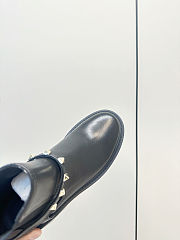 Valentino Garavani Rockstub Black Leather Boots - 3