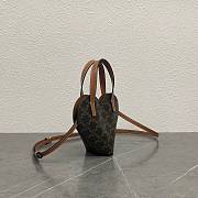 Celine Teen Coeur Triomphe Canvas 19x15x8cm - 4
