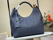 Louis Vuitton LV Carmel Bag Navy Blue 35x40x17cm - 1