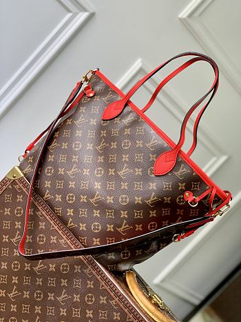 Louis Vuitton LV Neverfull Upside Down MM Red 31x28x14cm
