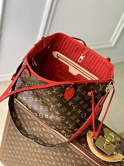Louis Vuitton LV Neverfull Upside Down MM Red 31x28x14cm - 6