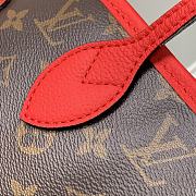 Louis Vuitton LV Neverfull Upside Down MM Red 31x28x14cm - 5
