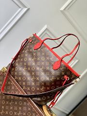 Louis Vuitton LV Neverfull Upside Down MM Red 31x28x14cm - 3