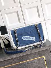 Chanel Flap Bag Denim Shearling Bag 26cm - 3