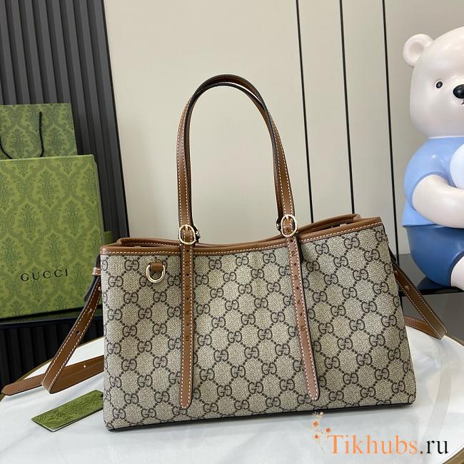 Gucci Emblem Medium Tote Bag 31x18.5x11.5cm - 1