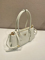 Prada Medium Galleria White Leather Bag 28x14x10.5cm - 6